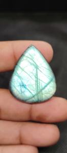 Cabujones de Labradorita Verde Natural de Alta Calidad, Piedra Preciosa en Forma de Pera - Product Image 5