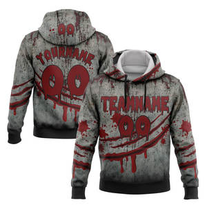 Sudadera con Capucha Bordada de Halloween para Hombre y Mujer, de Forro Polar, Impermeable, de Secado Rápido, Moderna, Creativa, Divertida, Estilo Urbano - Product Image 4