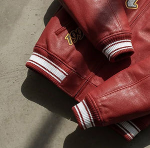 Venta caliente de Super calidad al por mayor personalizado clásico cuero de vaca genuino Avirex chaqueta - Product Image 3