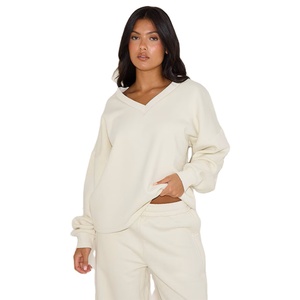 Sweat-shirt pull mode pour femmes Design simple Coupe décontractée Warm Streetwear Vêtements de marque privée Logo personnalisé d'usine OEM - Product Image 5