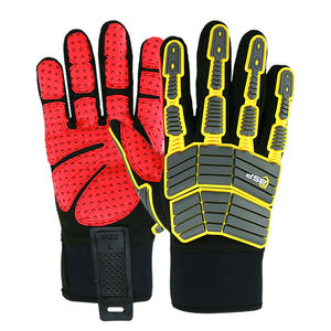 Guantes resistentes a impactos ANSI/ISEA 138-2019 de cuero sintético laminado con spandex TRP para trabajos pesados en madera para carpinteros. - Product Image 3