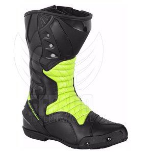Rubber-Sole Hook & Loop Motorbike Shoes Custom Made Outdoor Protective Wear Motorbike Shoes - Product Image 2