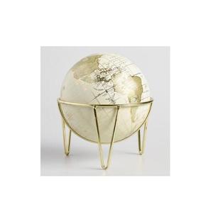 Unique steampunk <b>globe</b> sculpture made of metal gears rings and artistic joints for niche room decor lovers - Product Image 6