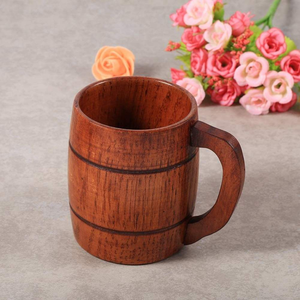 Chope à bière en bois faite à la main, gobelet en bois, tasse à bière ou à café en bois, nouvelle tasse à succès pour la maison, l'hôtel, de haute qualité - Product Image 6