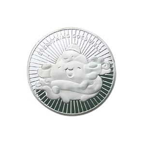 Logotipo personalizado disponible Espejo Plata Moneda personalizada Moneda de metal redonda de doble cara - Product Image 1