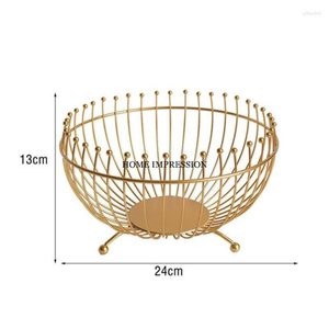 Panier à fruits en métal de qualité supérieure, support de table décoratif pour comptoir de cuisine, paniers de rangement pour exportateurs indiens - Product Image 5