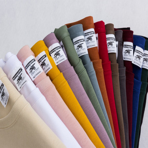 Gran cantidad, venta al por mayor, camiseta de marca de alta calidad, camiseta personalizada para hombres y mujeres para camiseta de Material 210g de algodón 100% en blanco para hombres - Product Image 2