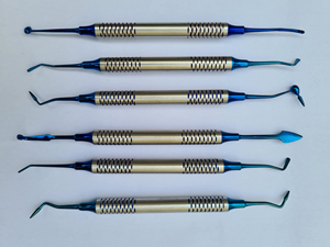 Juego de espátula de llenado de resina chapada en titanio Hit, Instrumentos dentales manuales, Kit de cirugía restaurativa, base compuesta quirúrgica - Product Image 3