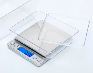 Hot Selling Battery Weight Scale 5kg Silver Food Scale Customized LCD Display 1kg/0.1g 500g/0.01g Digital Kitchen Mini Scale