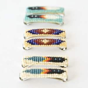 Designer Seed Beads Barrette Pure Handmade Seed Beads Barrette Woman ,Girls Hair Barrette Beaded Hair <b>Clip</b> Full Customize - Product Image 4