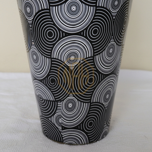 Rustic Metal <b>Tall</b> Floor <b>Flower</b> <b>Vase</b> Enamel Printed Elegant Decorative <b>Vase</b> for Wedding Tables and Home Decor Wholesale Bulk - Product Image 5