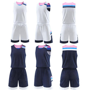 Vêtements de basket-ball personnalisés en gros, maillot et short, séchage rapide, respirant, léger, antibactérien, sans manches, unisexe, adulte - Product Image 4