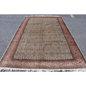 Alfombra Turca Vintage de 6.46x9.6 pies, Alfombra Persa Rosa - Product Image 5