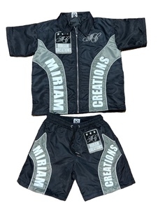 OEM Custom Men's 100% Polyester Hooded Windbreaker Shorts & Polo Shirt Two-Piece Set Quick Dry Spring Season Casual Streetwear - Product Image 5