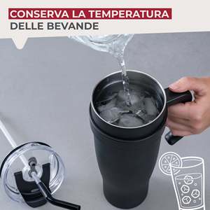 XXL 1.2L Thermal Water Bottle Stainless Steel Double-Walled Insulated Vacuum Flask for Travel <b>Hot</b> Water Usage - Product Image 5
