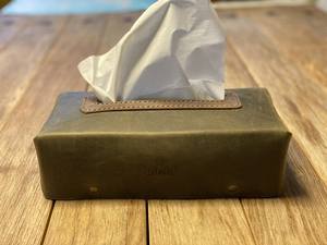 Handmade Leather Organizer <b>Personalised</b> Hotel Room Napkin Storage with Logo Embossing Restaurant Tissue <b>Box</b> Holder LBTC-0058 - Product Image 5