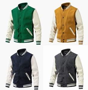 แจ็คเก็ตทีม unisex | เสื้อแจ็กเก็ตเบสบอลแนวสตรีทพร้อมกระดุมติด - Product Image 5