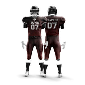 Conjunto de Pantalones Cortos de Jersey de Fútbol Americano W4G Personalizados, 100% Poliéster, Transpirable, de Secado Rápido, Antibacteriano, Anti-UV, Talla Grande - Product Image 6