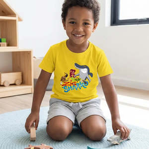 T-shirt Zig Et Sharko pour enfants, 100% coton jersey, polos personnalisés avec logo pour garçons, modèle numéro vêtements pour enfants - Product Image 4