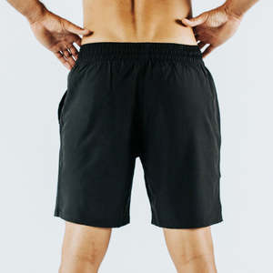 Shorts de sport pour hommes, coupe droite, légers, séchage rapide, respirants, en polyester, pour entraînement et fitness, taille élastique, personnalisables OEM - Product Image 4
