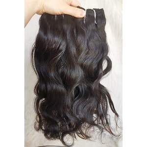 Vendeurs de cheveux bruts non traités à vague profonde Paquets de cheveux humains vierges avec fermeture HD Extensions de cheveux alignés sur les cuticules indiennes brutes - Product Image 2