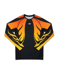 Camiseta Deportiva de Compresión de Manga Larga para Hombre, Sublimada, para Entrenamiento de BJJ y MMA, Transpirable, para Gimnasio y Fitness - Product Image 1