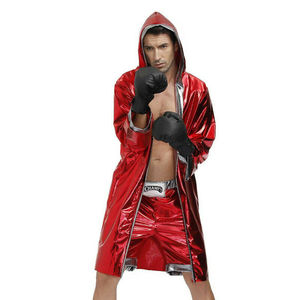 Bata de Boxeo con Capucha para Hombre y Mujer, Satén |   Bata de Boxeo MMA Personalizada - Product Image 1