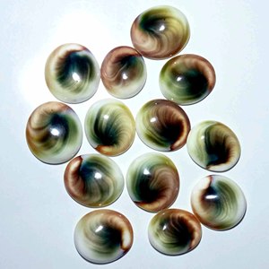 A-one Qualité 100% Naturel Lâche Vert Quartz Pierres Précieuses Lisse Cabochon Shiva Eye pour Bijoux Jouer ou Feu Produit Exclusif - Product Image 4