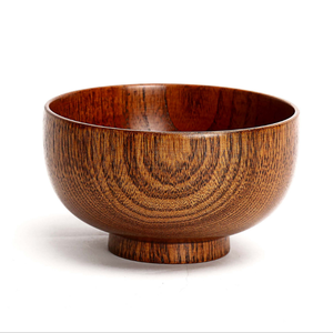 Cuenco de servicio a la moda para cocina, vajilla segura para el hogar, Hotel, restaurante, trabajo de cocina, cuencos con acabado de madera Natural de Color marrón - Product Image 1