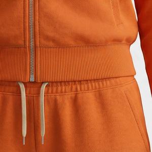 Survêtements en molleton de coton pur pour femmes élégants Logo personnalisable Étiquette de haute qualité Ensembles pour femmes Premium Doux et chaud Vêtements de sport de gym - Product Image 5