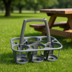 Tontarelli 6-Seater Basket Drinkware Accessory with Grey 8075144153 Bottle Holder Cover Line 6-Seater Basket Bottle Holder - Product Image 3