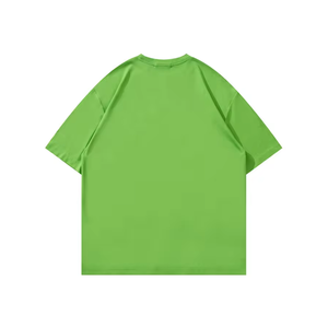 Heavy ล้างสีทึบเสื้อยืดพลัสขนาดแขนสั้นผู้ชาย Oversize TShirt วินเทจพัฟตัดแต่งกางเกงผ้าฝ้าย 100% สําหรับชาย - Product Image 3