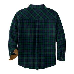 Premium Mens Plaid Flannel <b>Shirt</b> Thick Sherpa Lined Winter <b>Shirt</b> Long Sleeve Brushed Cotton Casual Button Down <b>Shirt</b> - Product Image 2