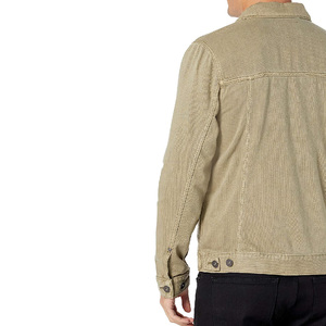 Design personnalisé OEM haute qualité Vintage délavé 100% coton broderie personnalisée hommes bouton Up veste en jean pour hommes - Product Image 6