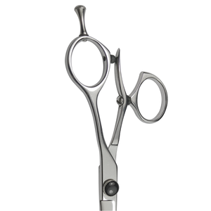 กรรไกรตัดผมมืออาชีพ ขนาด 6 นิ้ว เหล็กญี่ปุ่น AUS8 สำหรับมือขวา ใช้ในร้านเสริมสวย ใบมีดตรงคมกริบ หมุนได้ด้วยนิ้วหัวแม่มือ ความแข็ง 60-61HRC - Product Image 4