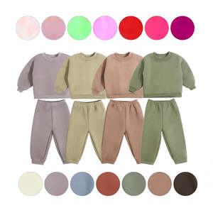 Ensemble survêtement deux pièces pour garçons, écologique, personnalisé, 100% coton, fermeture à cordon, poches latérales, style streetwear, devant - Product Image 2