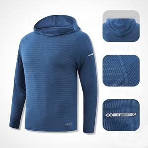 Custom DRY-FIT Reflective Men's Jogging Running Hoodie <b>Yoga</b> Sports Hoodies Workout Gym <b>Sweatshirt</b> Coat Men's Pullover Hoodies - Product Image 4