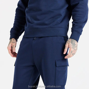 Survêtement d'hiver en polaire cargo de haute qualité pour hommes, sweat-shirt deux pièces avec logo personnalisé, ensemble de pantalons de survêtement, Offre Spéciale de maternité - Product Image 3