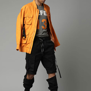 Moda Street Wear Traje de moda Hombres Pantalones cargo Diseño de múltiples bolsillos Algodón sólido de alta calidad Hecho Hombres Pantalones cargo - Product Image 4