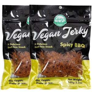 Oferta Relámpago: Jerky Vegano a Base de Plantas, Snack Alto en Proteínas, Listo para Comer, Snack Saludable para Viajes y Senderismo - Product Image 2