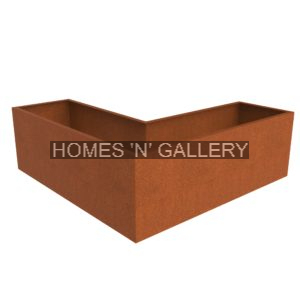 Jardinières d'arbre d'extérieur modernes en acier corten rouille Pots de jardinière en métal pot renversé géant personnalisé - Product Image 5