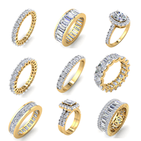 Élégante bague en or 10 carats pour femme avec diamant de laboratoire classique 4,64 carats, clarté VS, couleur EF, certifiée IGI, bijou de luxe