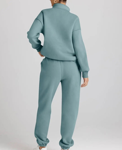 Vente chaude de haute qualité femmes Fitness survêtement grande taille pantalons de survêtement à capuche ensemble imprimé lâche adultes vêtements de sport - Product Image 4