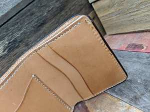 Hand Tooled 100% Genuine Leather Tri-Fold Geometric Pattern RFID Blocking Vintage Luxury Waterproof Unisex Short Floral Embossed - Product Image 3