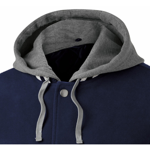 OEM personalizado al por mayor de cuero de la manga del bordado transpirable bombardero de béisbol Letterman Varsity chaqueta informal para los hombres - Product Image 2