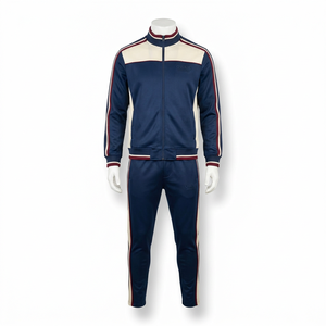 Conjunto Deportivo Retro con Capucha y Estampado para Hombre |   Ropa Urbana de Inspiración Vintage |   Conjunto Deportivo Informal Clásico con Diseño Sólido - Product Image 2