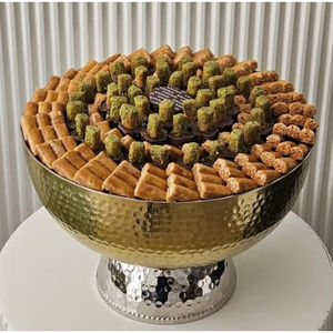 Tazón de Chocolate pulido con espejo de Metal hecho a mano elegante, centro de mesa, tazón de postre de Chocolate para ocasiones especiales y eventos - Product Image 6