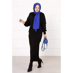 Ensemble 2 pièces court noir à motif régulier LSTD Body 165cm Turquie - Product Image 3