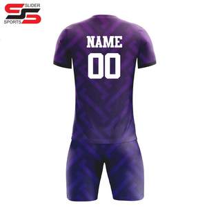 Maillot de football rétro par sublimation maillots de football version joueur personnalisée kits équipe scolaire uniforme de football sport pour hommes - Product Image 4