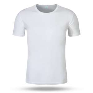 T-shirt personnalisé OEM, teint en pièce, taille européenne, 100 % polyester, respirant, écologique, à manches courtes, grande taille, pour promotion - Product Image 3